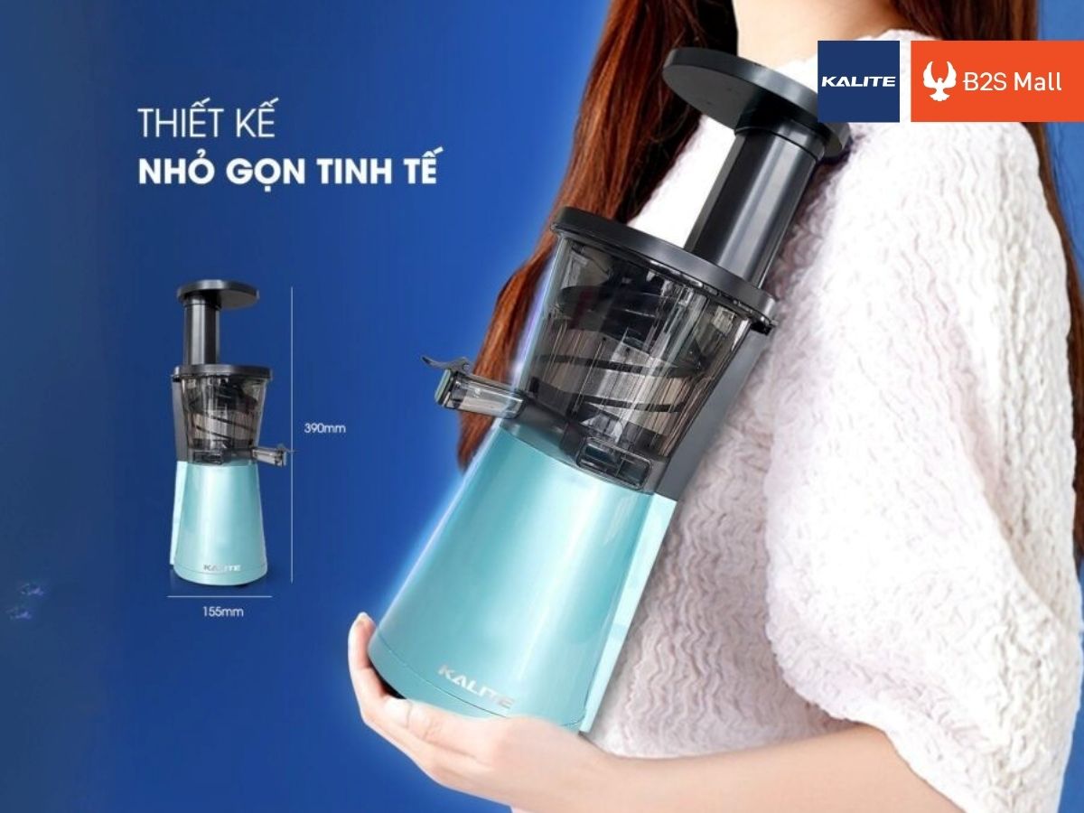 Sản phẩm được thiết kế nhỏ gọn, dễ dàng bố trí trên bàn bếp mà không chiếm nhiều diện tích
