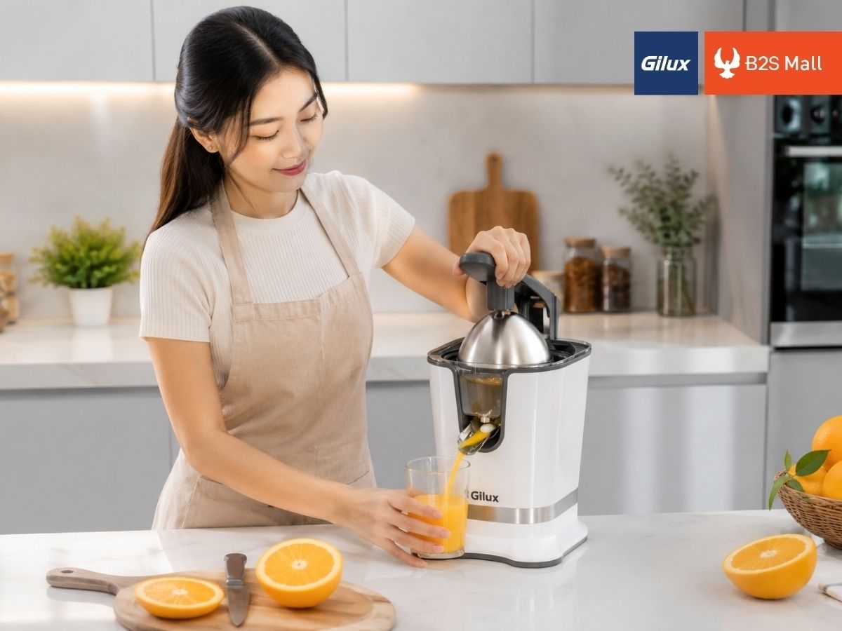 Sản phẩm được thiết kế cần ép tiện lợi, giúp người dùng dễ dàng sử dụng mà không gây mỏi tay