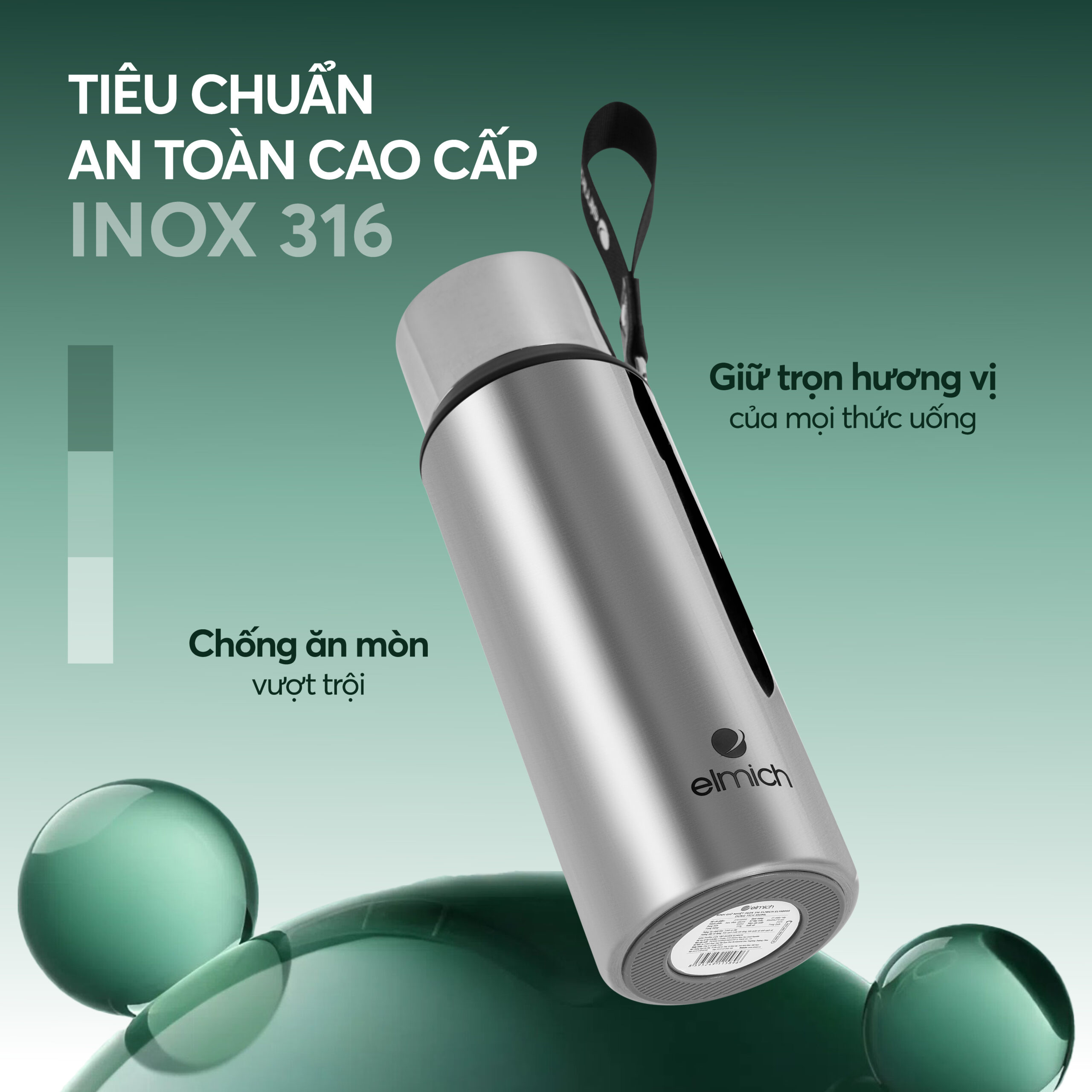 Chống ăn mòn, giữ trọn hương vị.