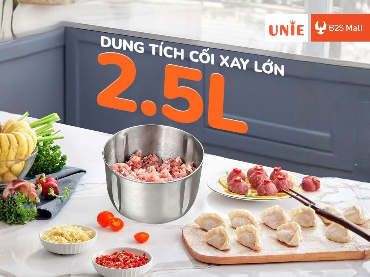 Hai cối xay riêng biệt, giúp bạn dễ dàng linh hoạt thay đổi nguyên liệu khi chế biến