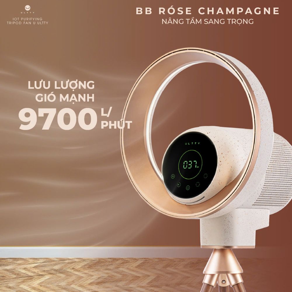 Lưu lượng gió 9700 lít/phút
