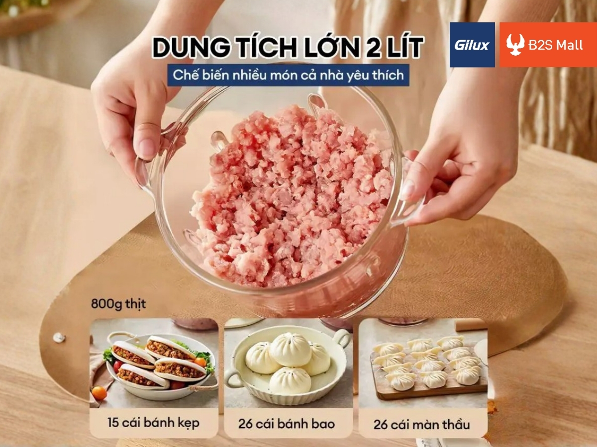 Sản phẩm được thiết kế hiện đại, nhỏ gọn nhưng dung tích lớn, giúp xay lượng lớn nguyên liệu trong một lần.