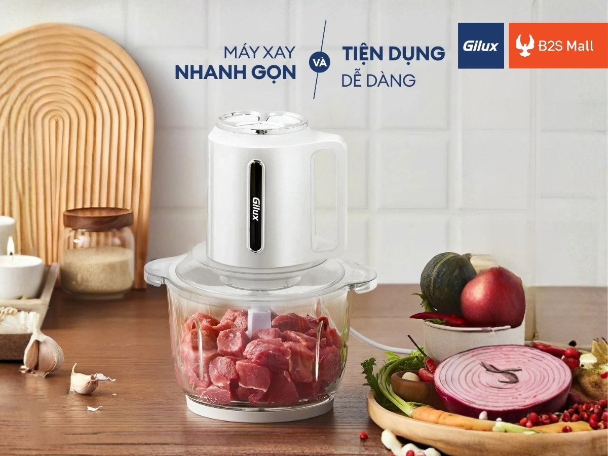 Máy xay thịt Gilux GX58 hoạt động ổn định, an toàn khi sử dụng.