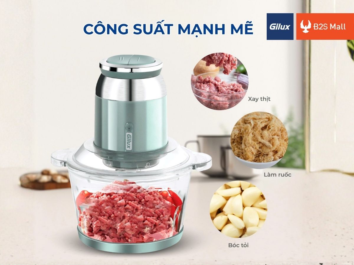 Máy xay thực phẩm Gilux GLM89 tiện lợi