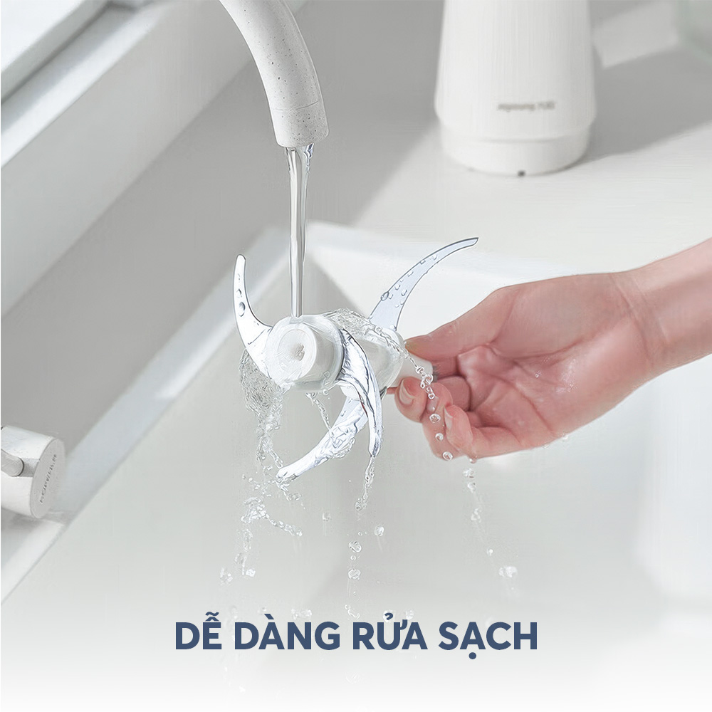 Tháo lắp thuận tiện, vệ sinh nhanh chóng.