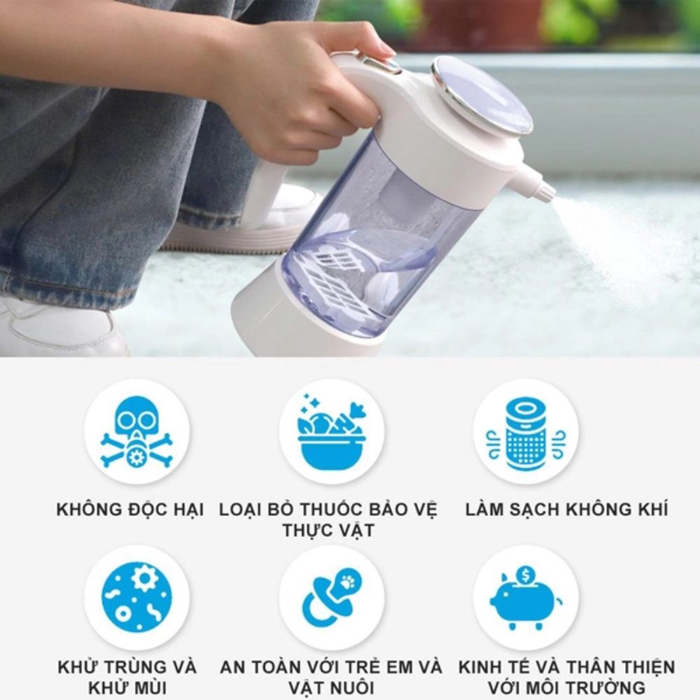 Thiết kế nhỏ gọn màu trắng, dễ mang theo sử dụng