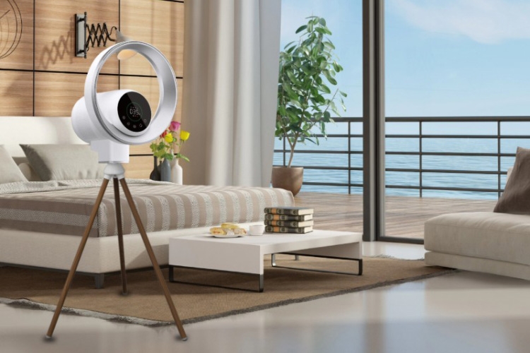 Thiết kế quạt tháp không cánh, màu Grey Titanium sang trọng