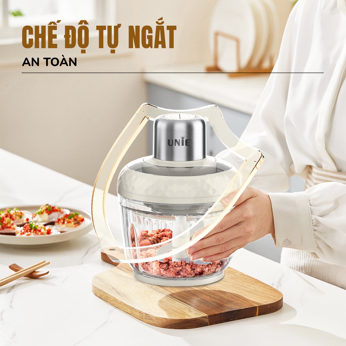 Chế độ tự ngắt an toàn giúp bảo vệ động cơ, an tâm sử dụng