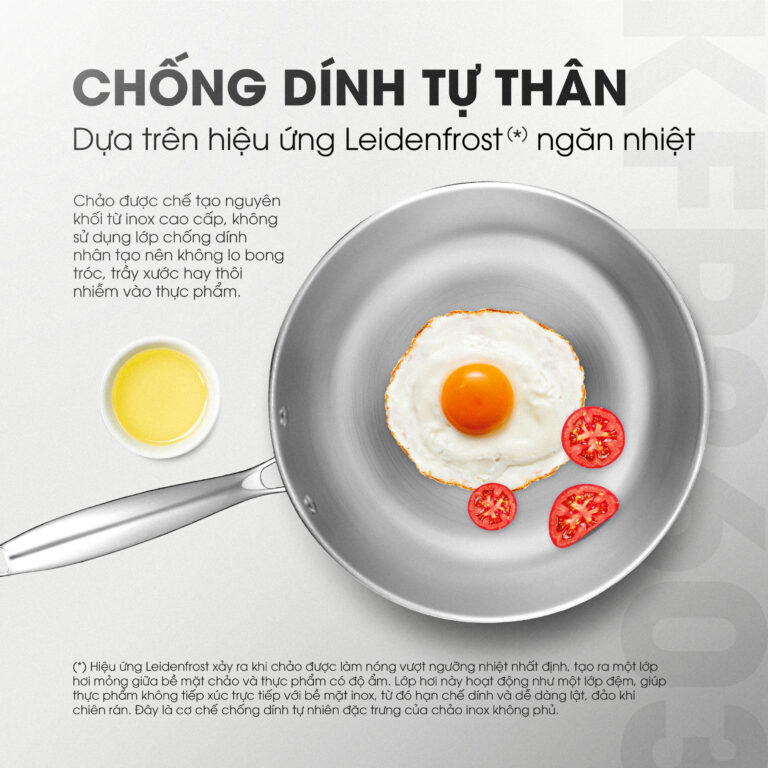 Chống dính tự thân – Không bong tróc 