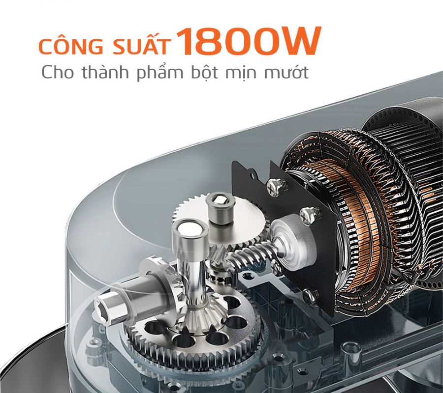 Công suất 1800W mạnh mẽ 