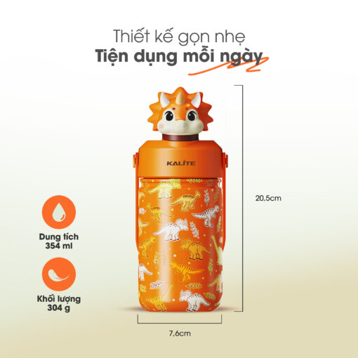 Dung tích 354ml – Nhỏ gọn, tiện mang theo mỗi ngày 