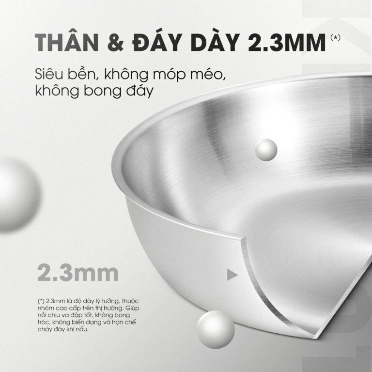 Tương thích mọi loại bếp với hiệu suất bắt từ 98% 
