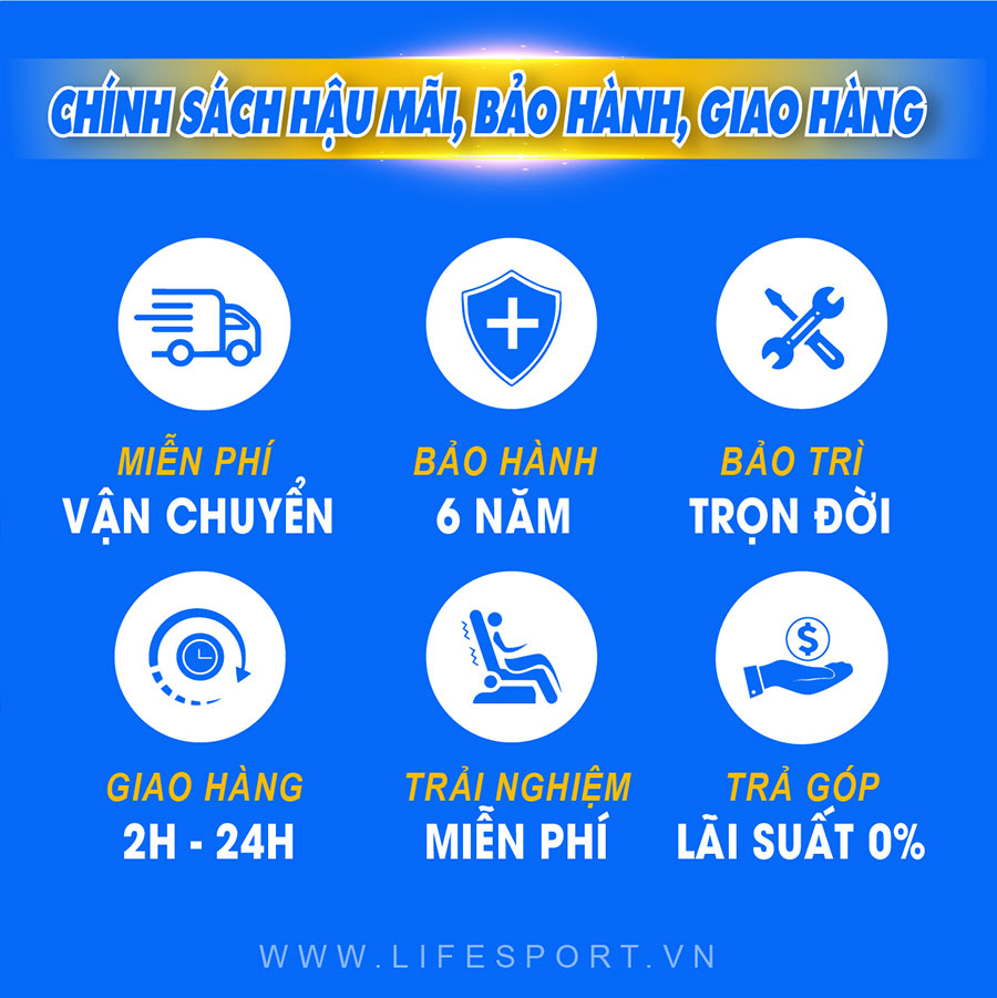 Chính sách bảo hành chính hãng của Lifesport
