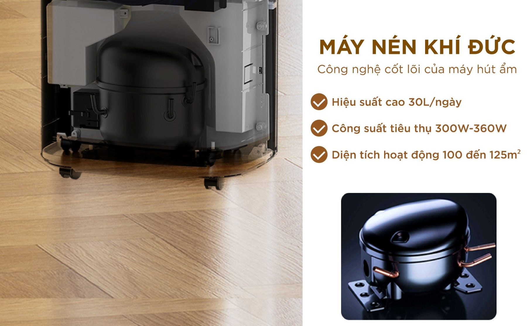 Công nghệ máy nén khí Đức giúp tăng hiệu suất tách ẩm lên 30%
