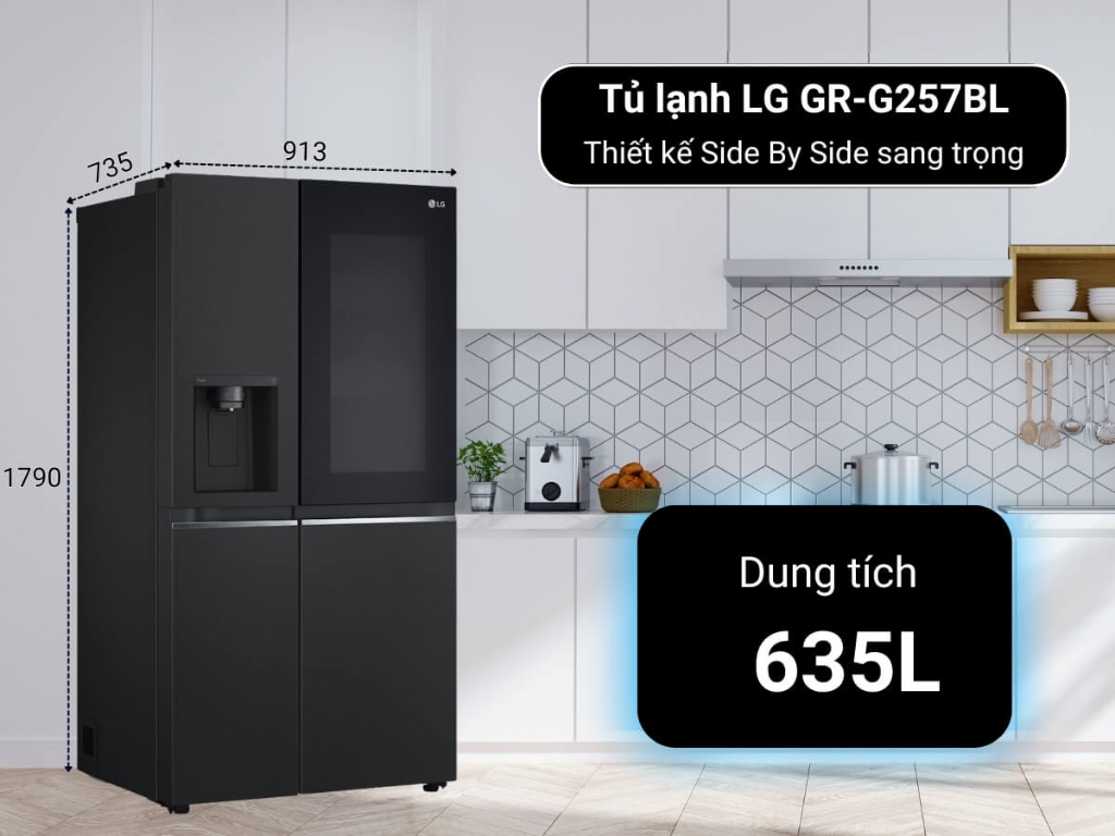 LG Inverter 635L GR-G257BL