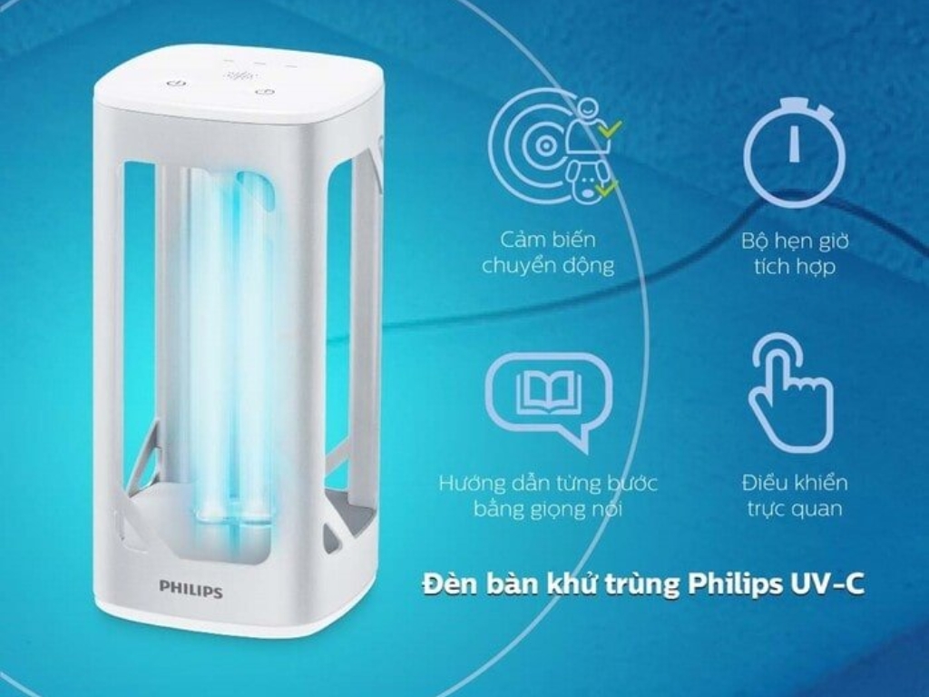 Máy khử trùng bằng tia UV Philips UV-C Desk Lamp
