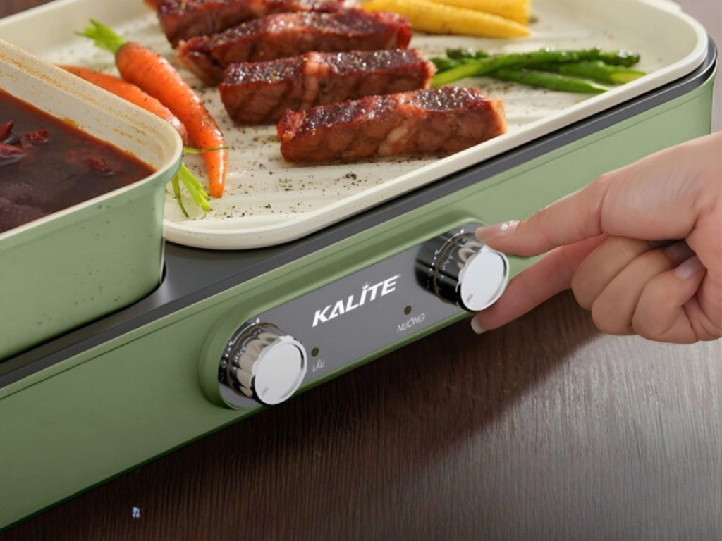 Thiết kế đặc trưng của nồi lẩu nướng Kalite