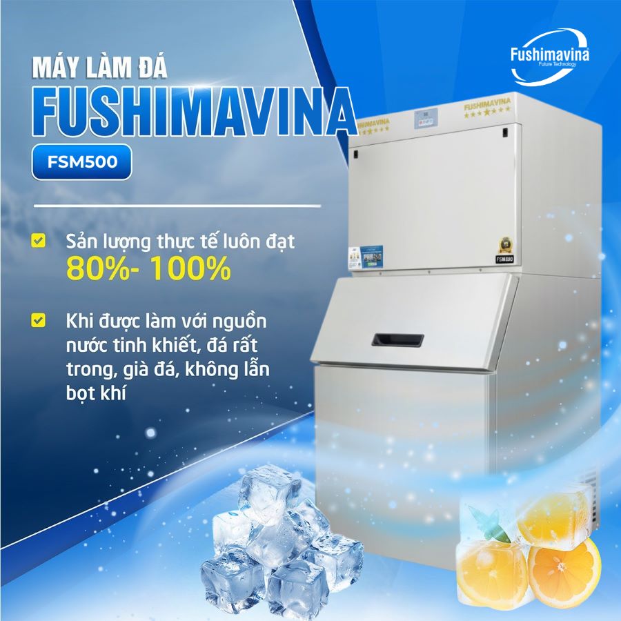 công suất của máy làm đá nên lựa chọn như thế nào