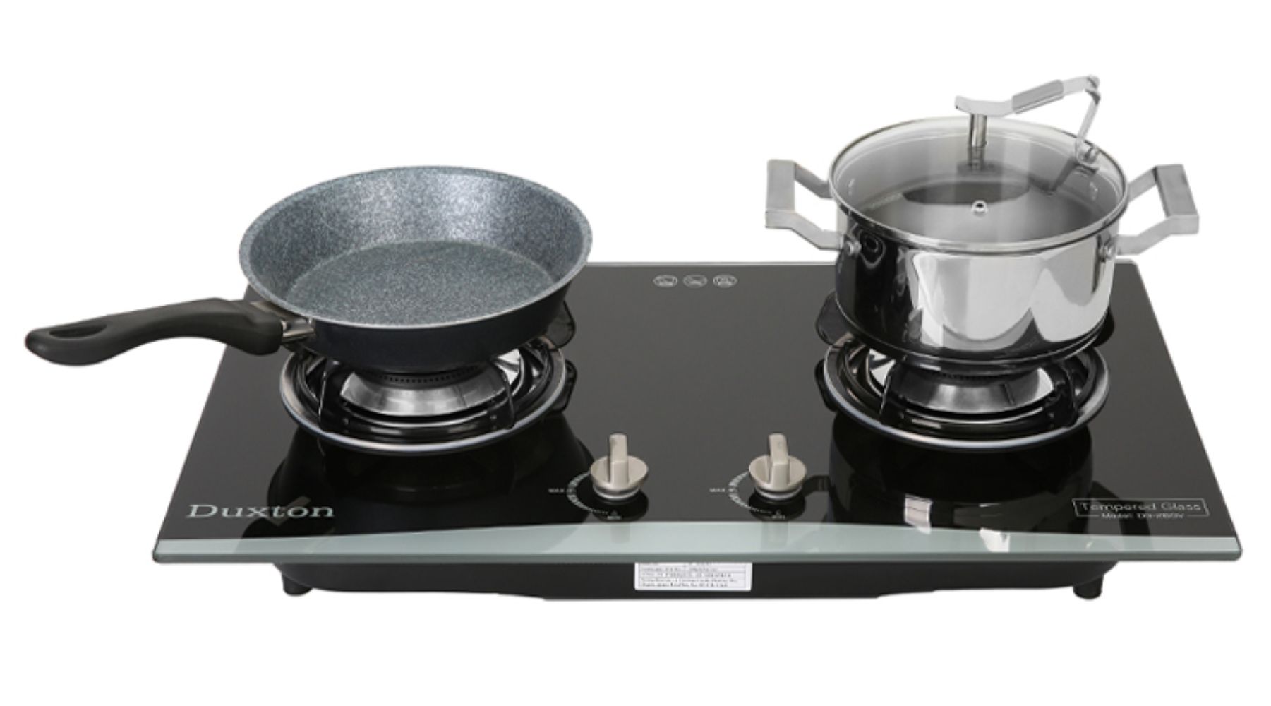 Bếp ga âm Duxton DG-2BGV sở hữu gam màu đen chủ đạo