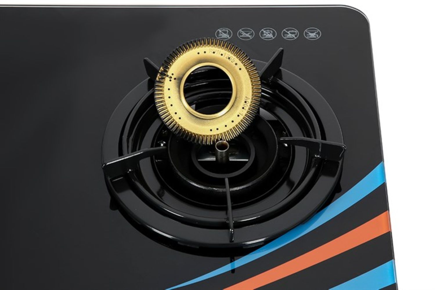Bếp ga đôi Rinnai RV-715Slim(GL-SC) mặt kính cường lực 4 Bếp sử dụng đầu đốt bằng đồng thau có khả năng chịu nhiệt và chống ăn mòn tốt