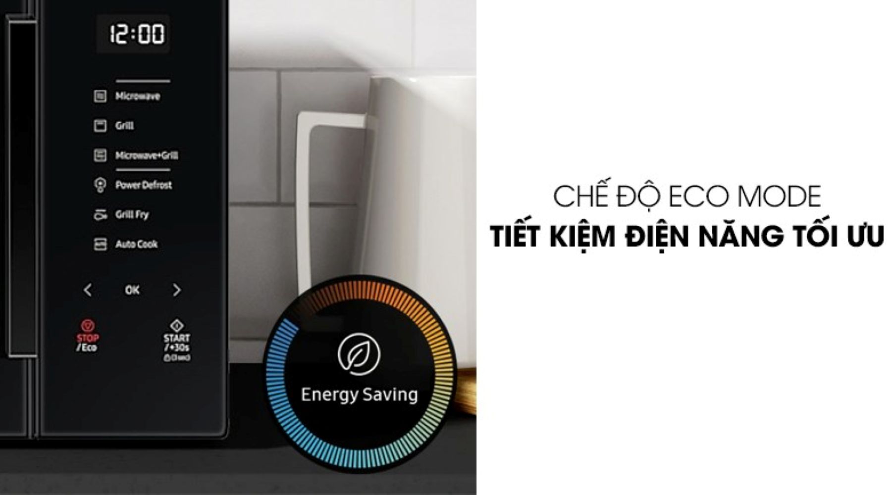 Chế độ ECO giúp giảm lượng điện năng tiêu thụ