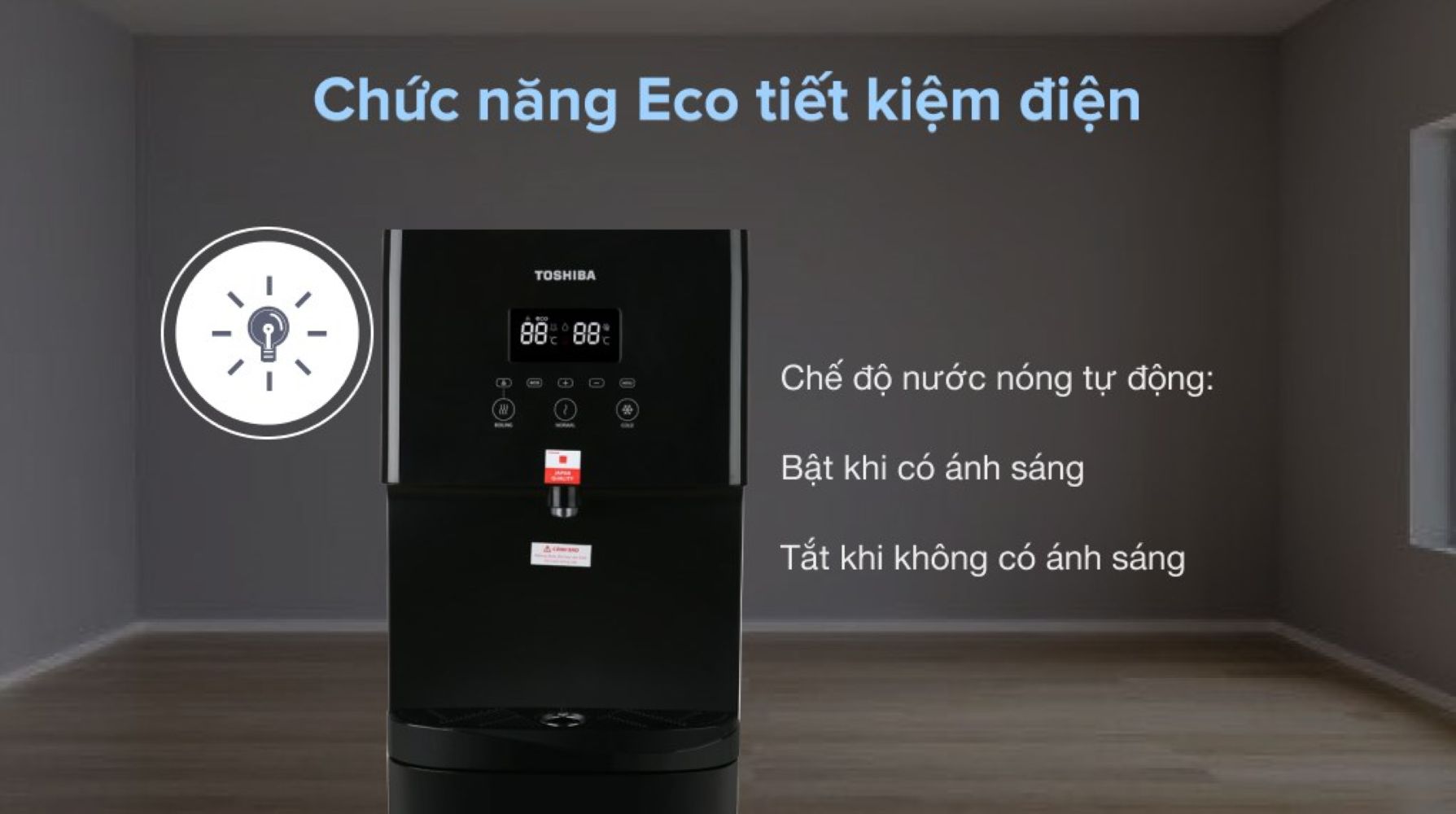 Chế độ Eco giúp giảm điện năng tiêu thụ hiệu quả