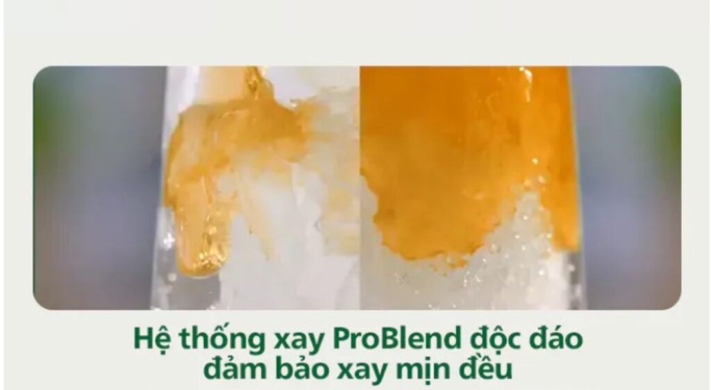 Cong nghe ProBlend ho tro nguyen lieu duoc xay dong deu