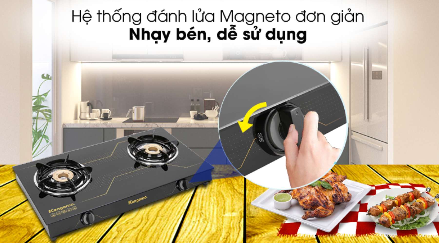 Hệ thống đánh lửa Magneto quen thuộc, dễ dùng, nhạy bén