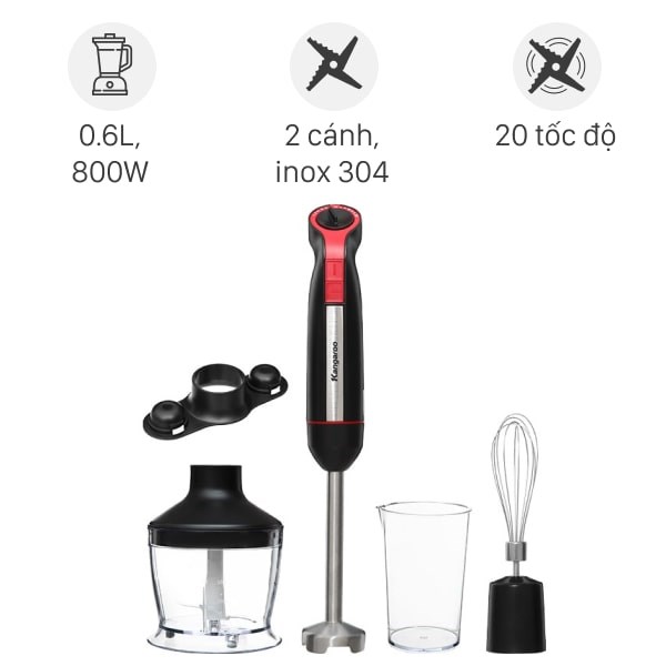 Máy xay sinh tố cầm tay Kangaroo KGHB800X công suất 800W