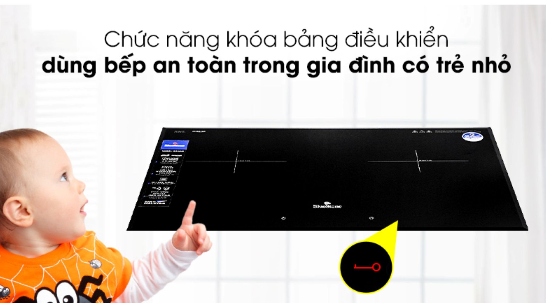 Chức năng khóa bảng điều khiển bảo vệ gia đình có trẻ nhỏ