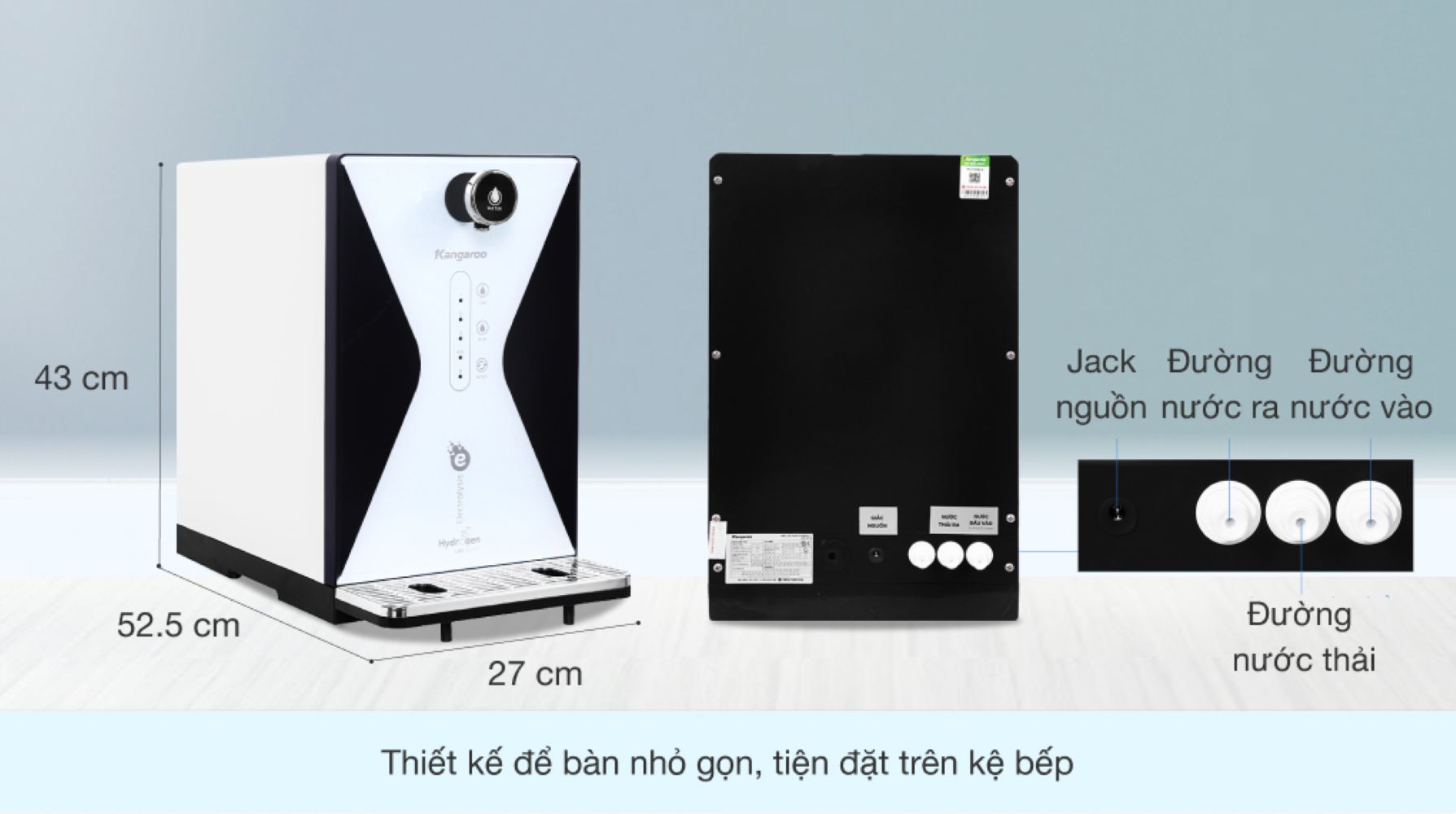 Kiểu dáng để bàn gọn gàng, hiện đại, dễ bố trí