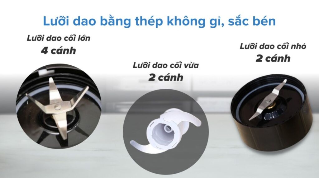 Luoi dao bang thep khong gi sac ben xay min moi loai thuc pham