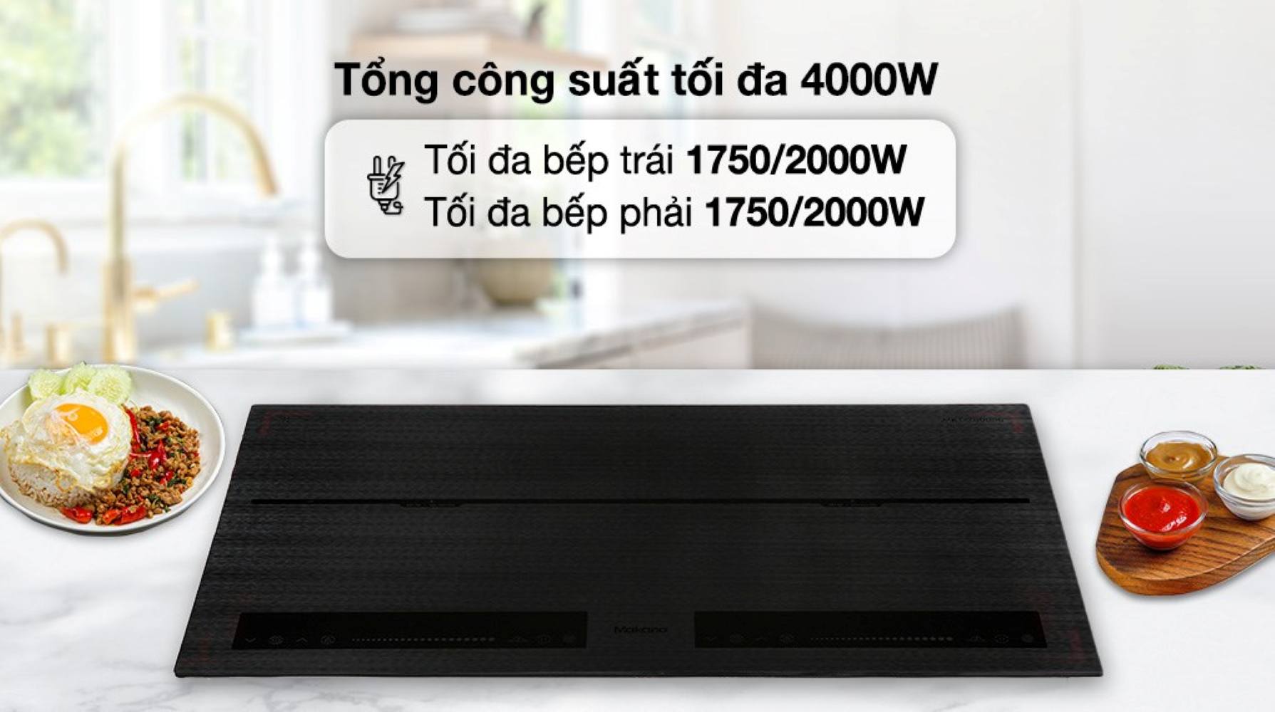 Makano MKT-200006 hoạt động tổng công suất đạt 4000W