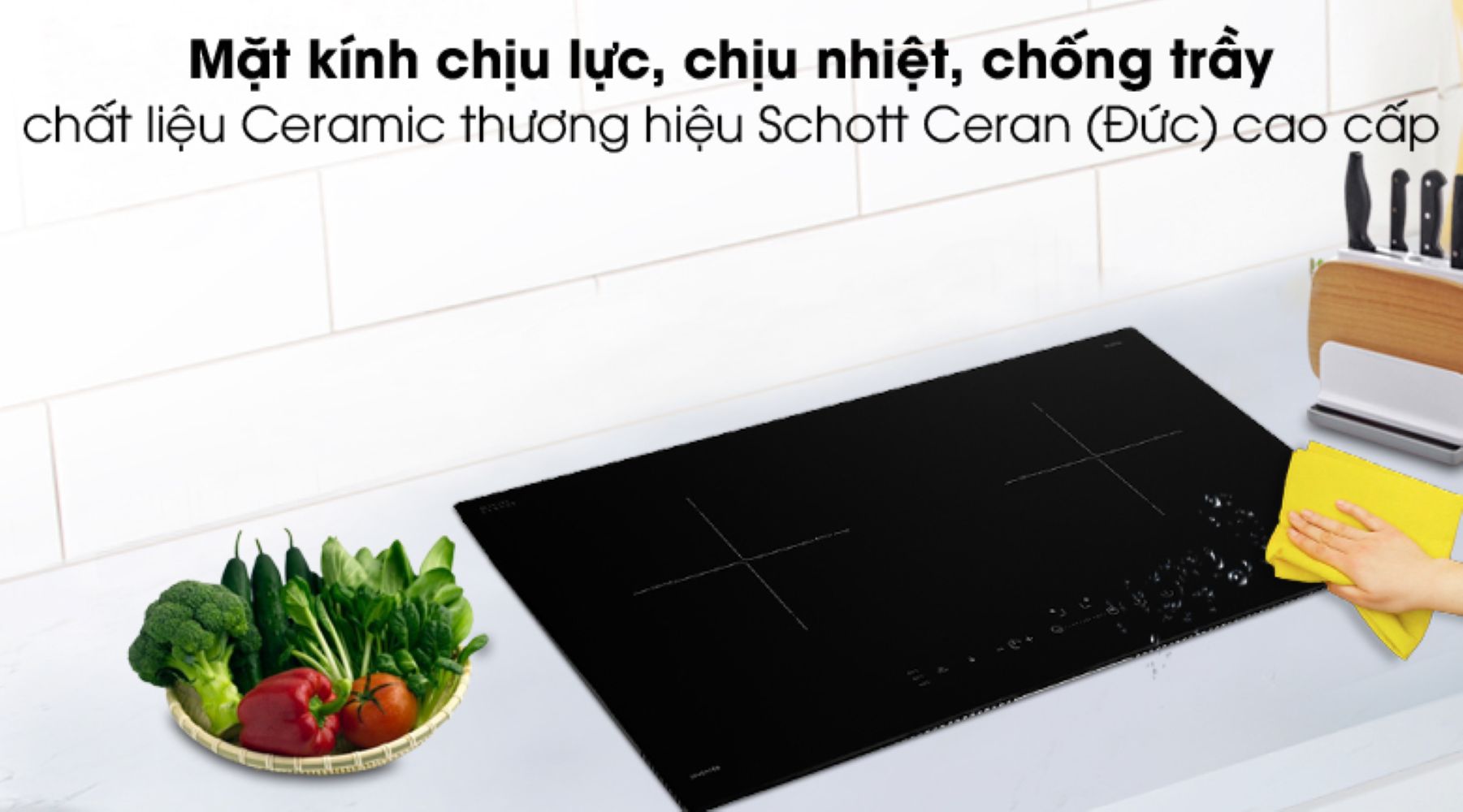 Mặt kính Ceramic Schott Ceran cao cấp chịu lực