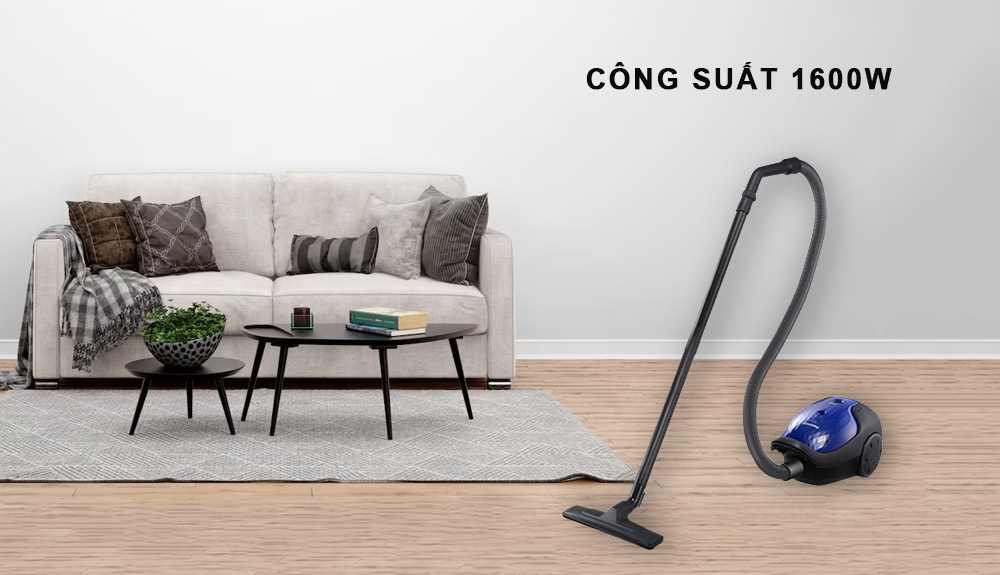 Máy được trang bị mức công suất 1600W mạnh mẽ