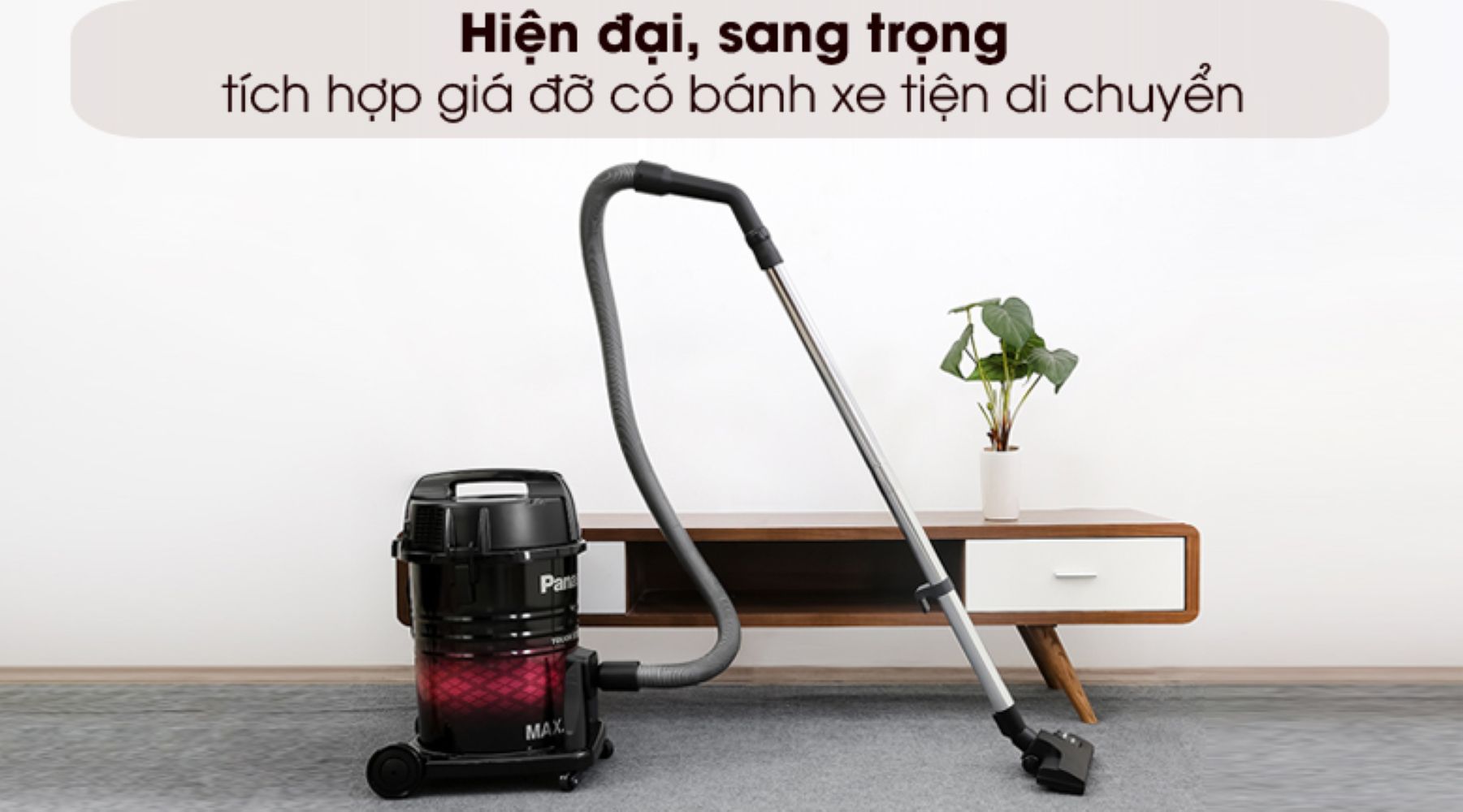 Máy hút bụi công nghiệp Panasonic MC-YL631RN46 thiết kế sang trọng, hiện đại