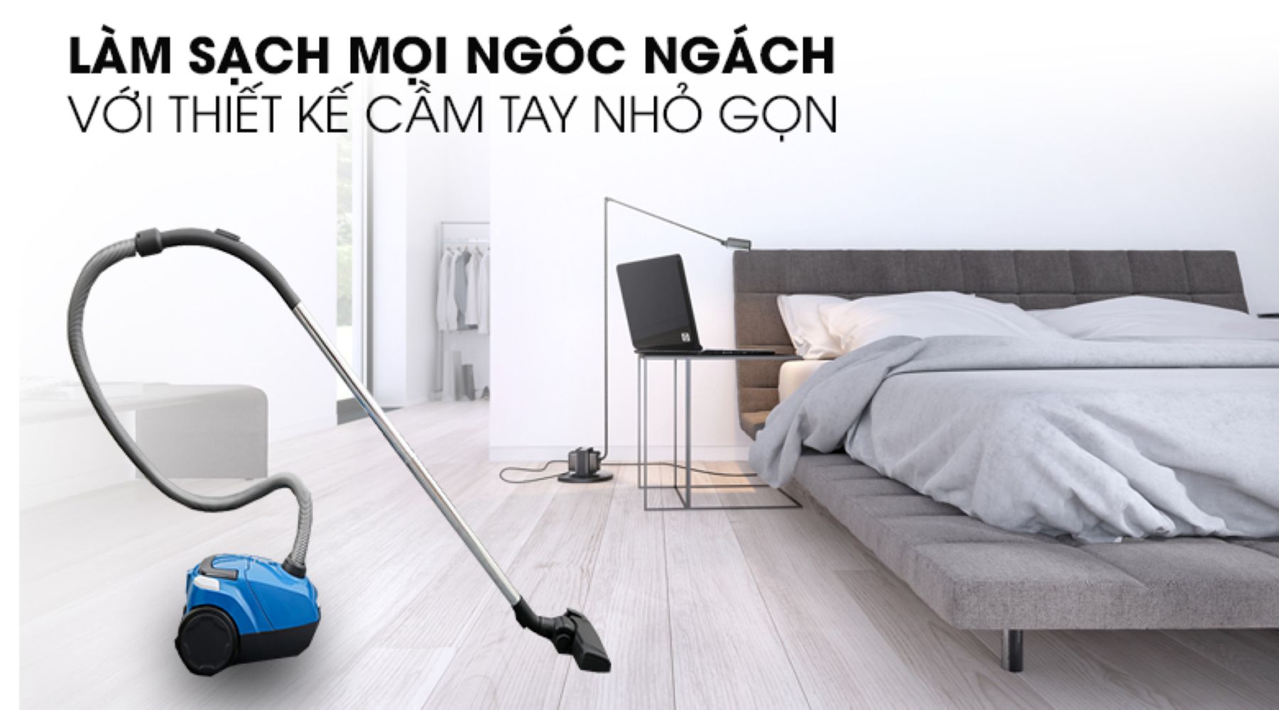 Máy hút bụi dạng hộp Electrolux Z1220 thiết kế tiện lợi cho bạn
