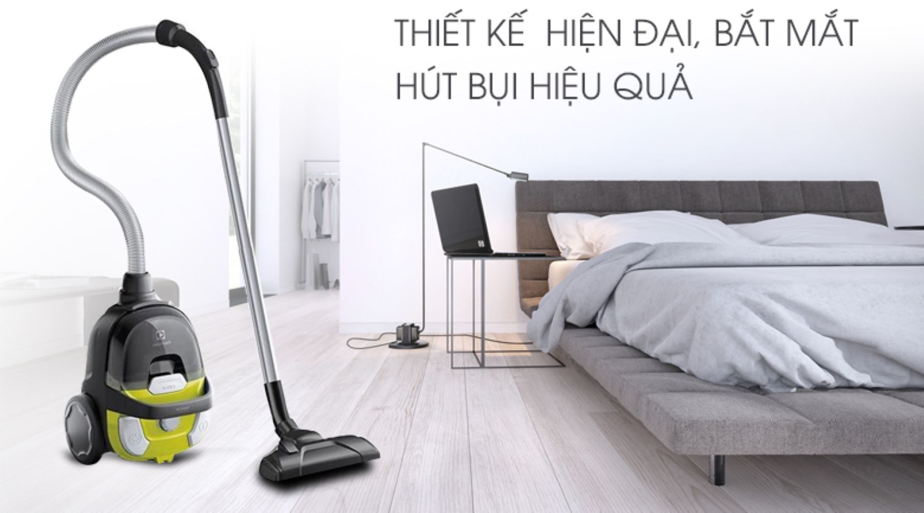 Máy hút bụi dạng hộp Electrolux Z1231 thiết kế hiện đại, bắt mắt