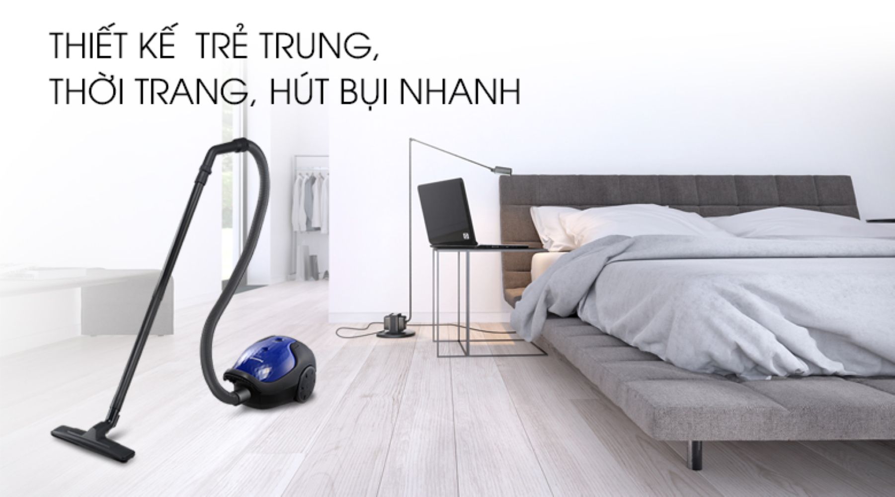 Máy hút bụi dạng hộp Panasonic MC-CG371AN46 thiết kế trẻ trung, thời trang