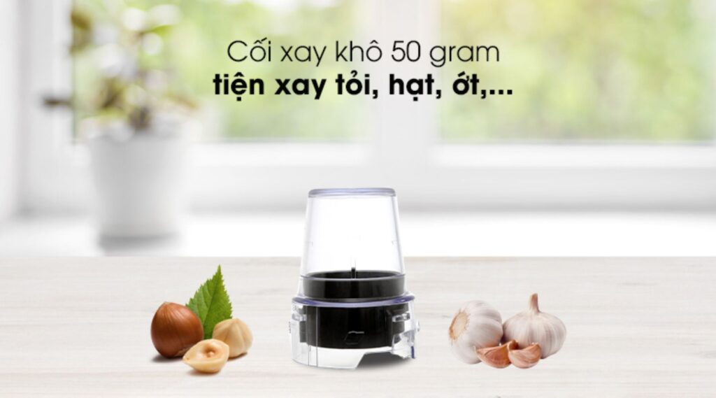 May xay sinh to co coi xay kho chi 50 gram xay ot toi cac loai hat dau de dang