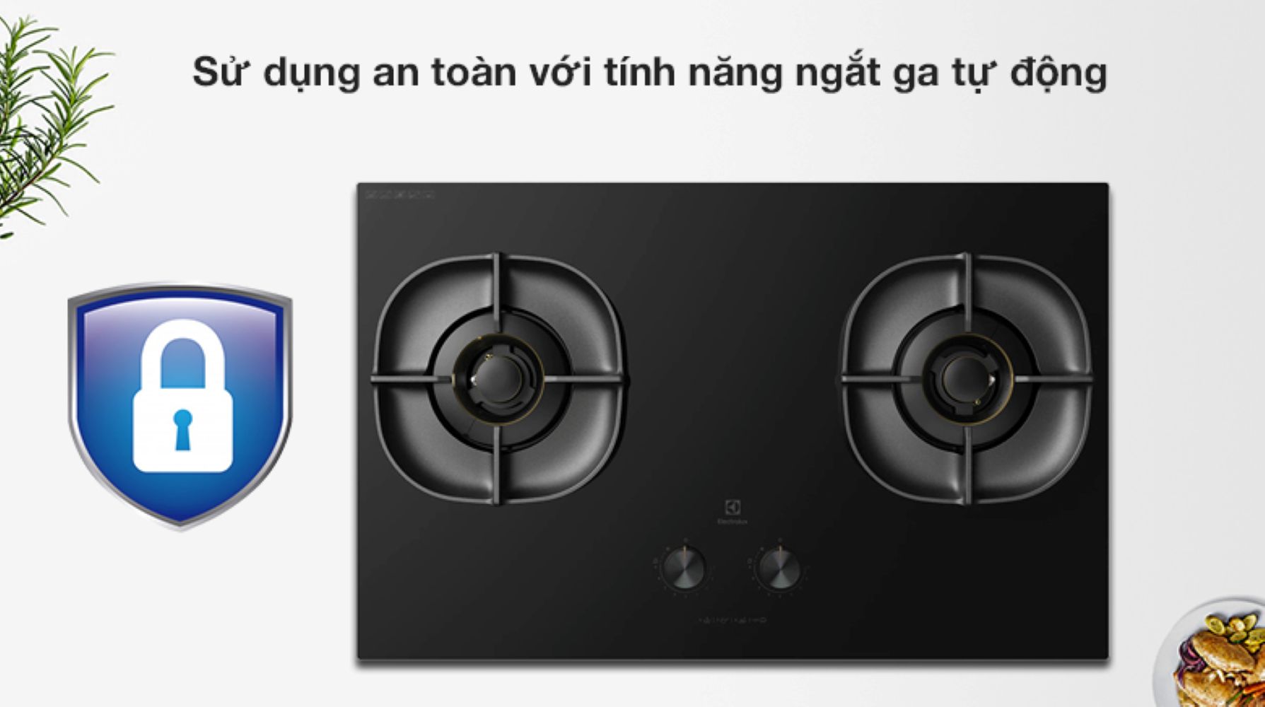 Sử dụng an toàn với tính năng ngắt ga tự động