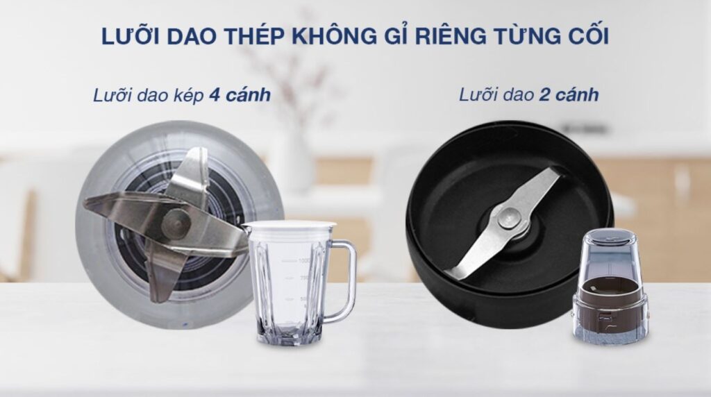 Su dung he thong luoi dao bang thep khong gi moi loai coi duoc bo tri kieu dao rieng