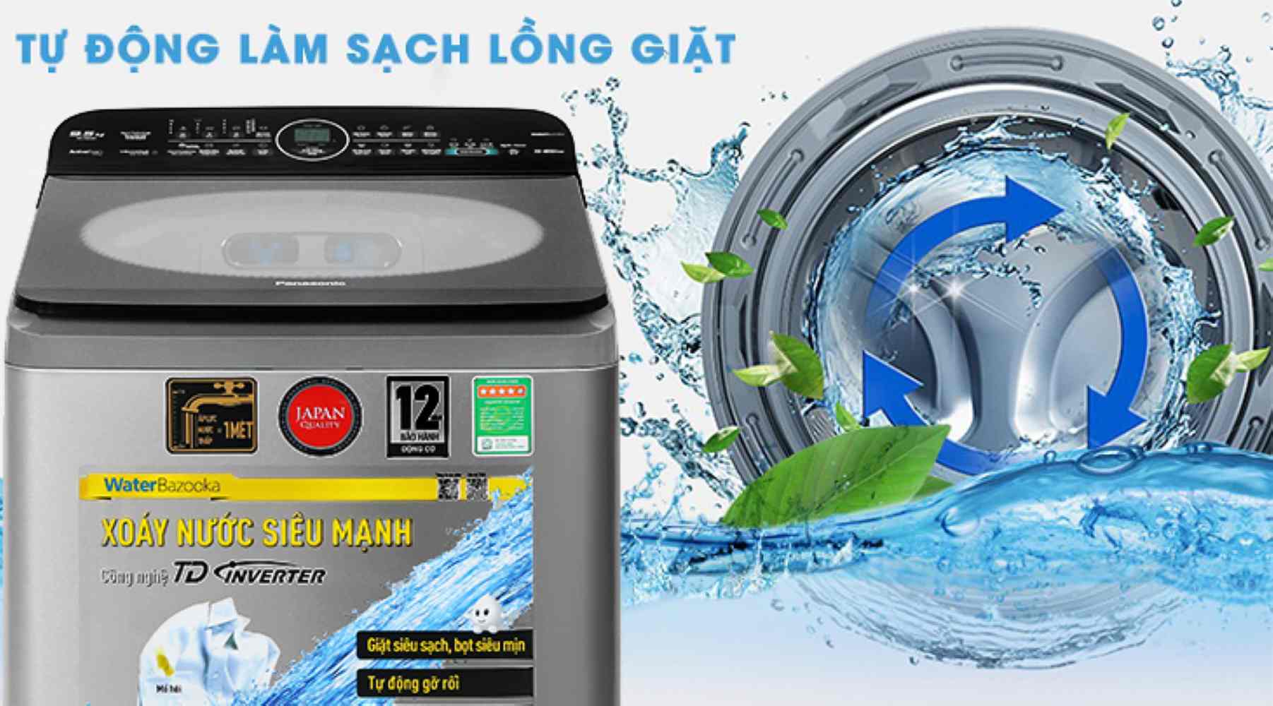 Tiết kiệm chi phí, hạn chế nấm mốc với chức năng tự vệ sinh lồng giặt