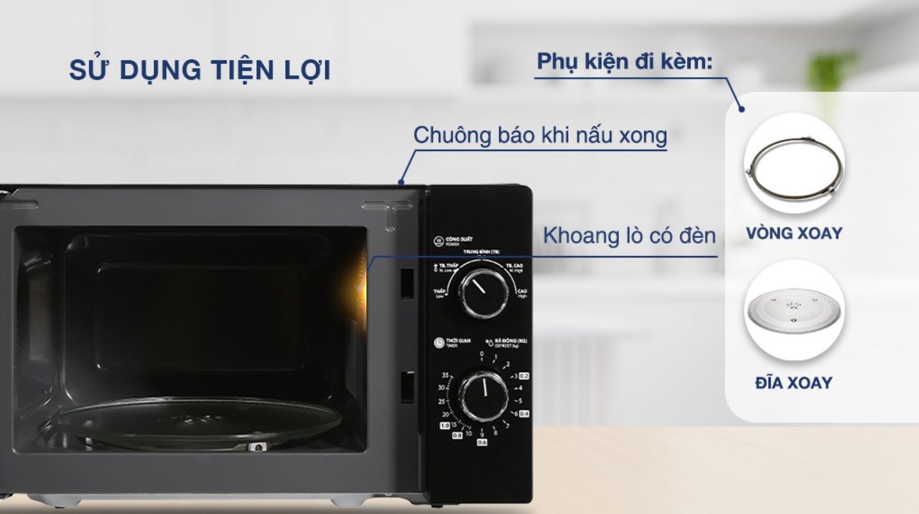 Trang bị đĩa xoay và vòng xoay đi kèm