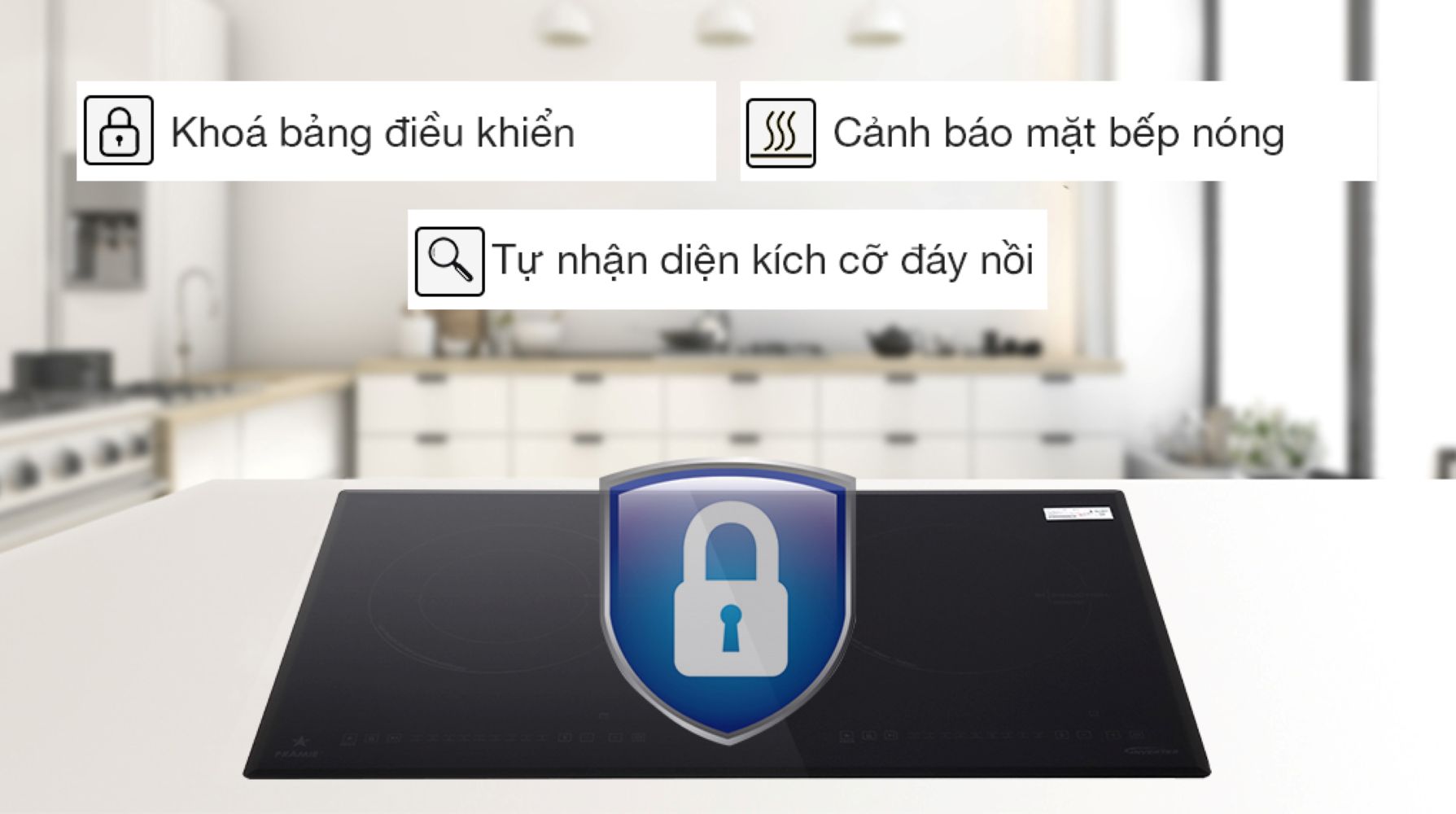 Trang bị khóa trẻ em và nhiều tính năng an toàn