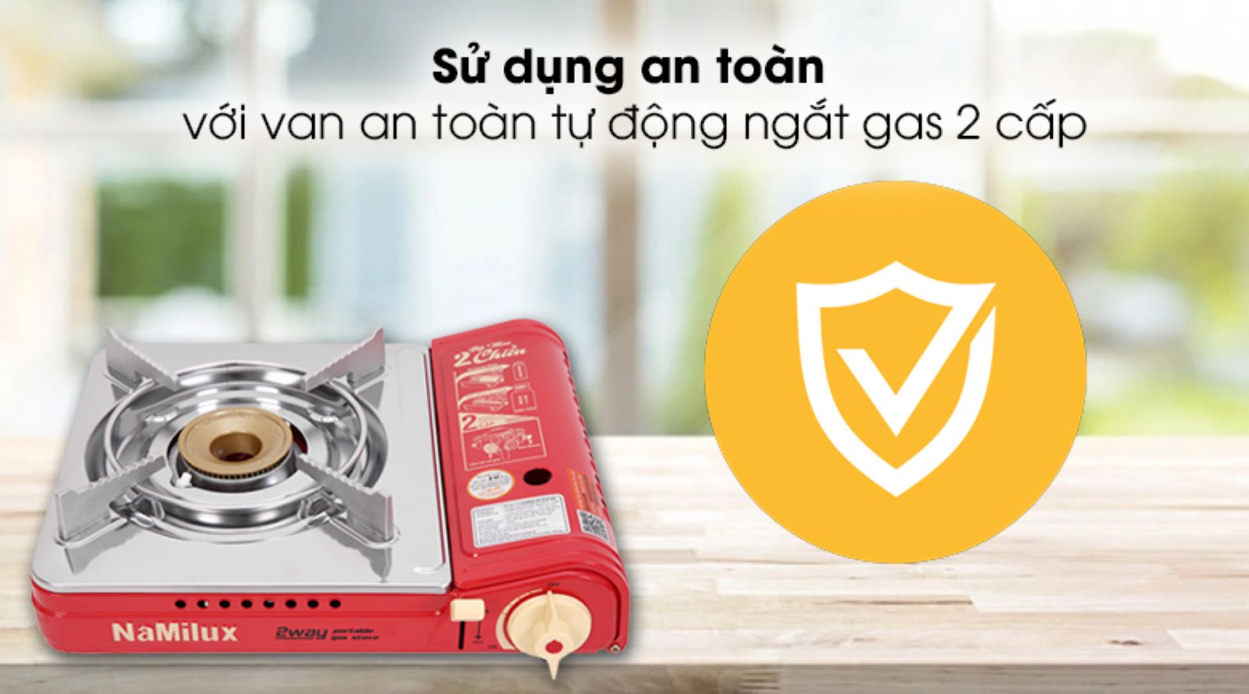 Trang bị van an toàn tự động ngắt gas 2 cấp