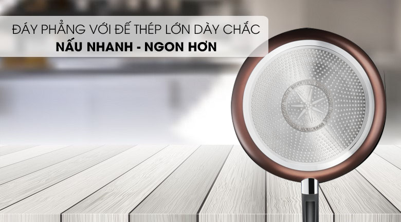 Chất liệu hợp kim nhôm, đáy thép, bắt nhiệt tốt