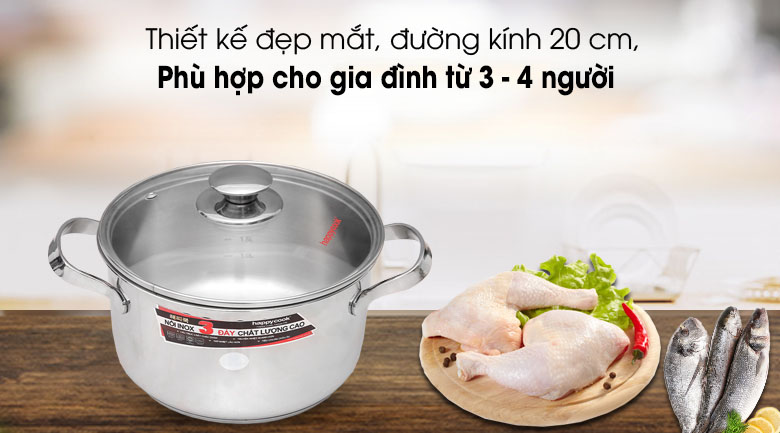 Kích thước phù hợp bữa ăn gia đình 