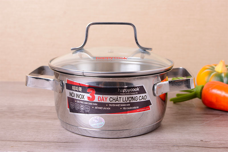 Nồi được chế tạo từ inox 201 bền đẹp và an toàn
