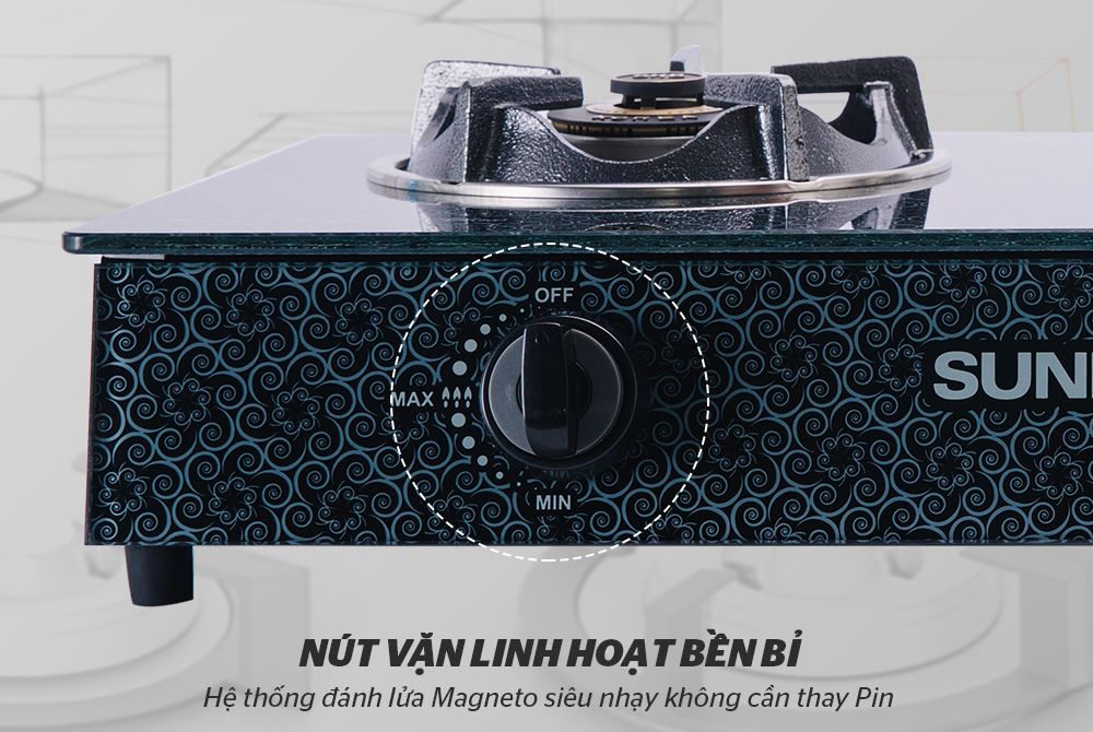 Nút bật/tắt linh hoạt, hệ thống đánh lửa Magneto bền bỉ 